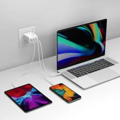 Väggladdare GP GaN PD 65W 2xUSB C/1xUSB A
