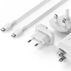 Väggladdare GP GaN PD 65W 2xUSB C/1xUSB A