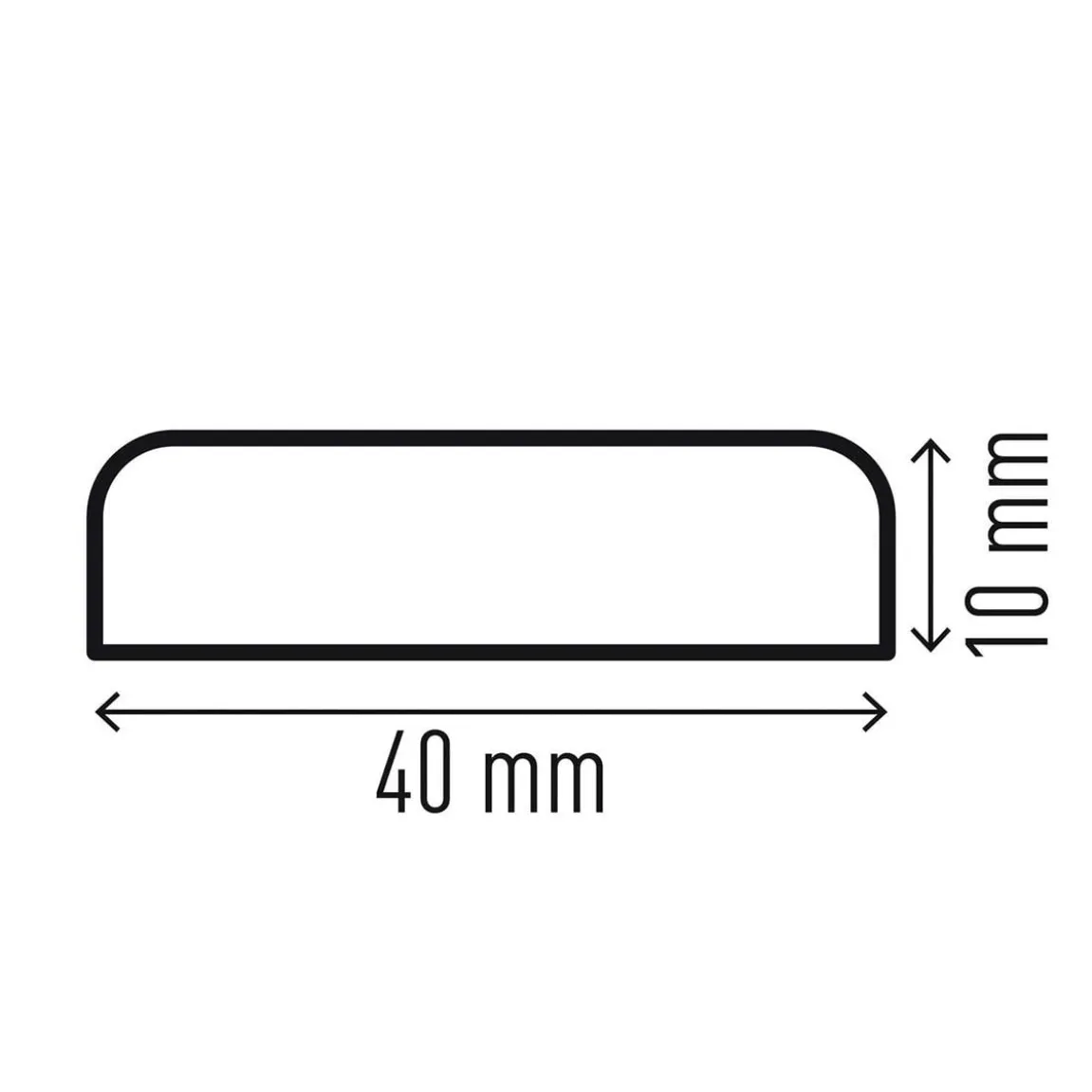 Väggskydd Durable S10 Gul/Svart 1000x40x10mm