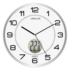 Väggur Unilux Tempus Ø305mm Silver