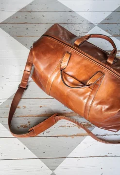 Weekendbag Pisa Skinn Cognac