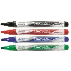 Whiteboardpenna Bic Velleda sort.färg 4-set