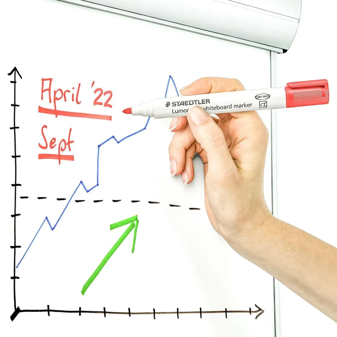 Whiteboardpenna Staedtler Lumocolor 4-färger 2mm