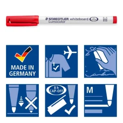 Whiteboardpenna Staedtler Lumocolor 301 Rund Svart 1mm