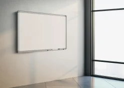 Whiteboardtavla inkl pennhylla Glasemaljerad 600x450mm