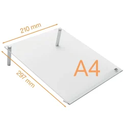 Whiteboardtavla Nobo Mini Vinklad Transparent A4