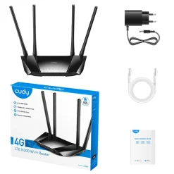 Wi-Fi Router Cudy LT400 Cat 4 N300 4G Router