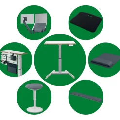 Workstation Leitz Ergo Compact Pro Monitor & Laptop