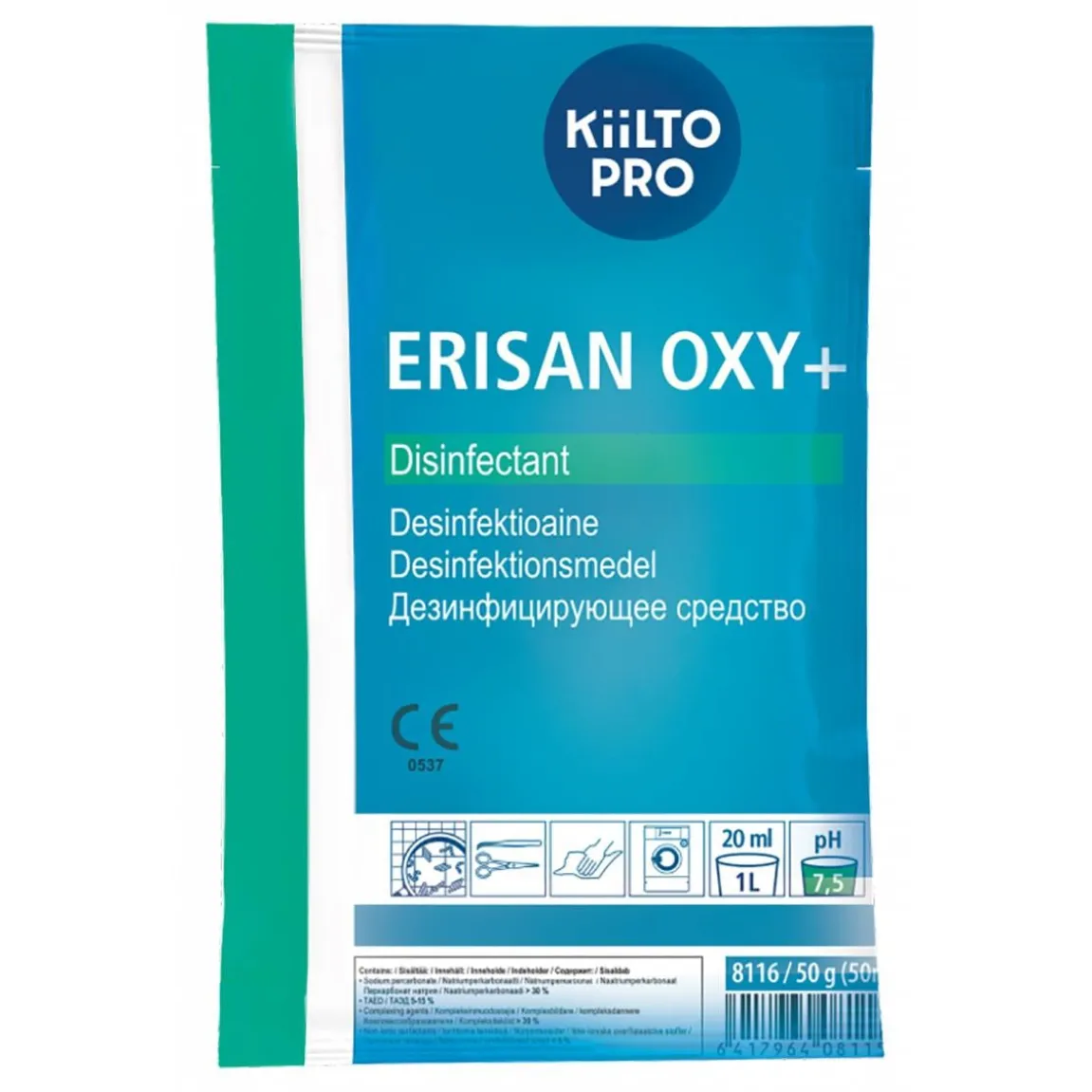 Ytdesinfektion Kiilto Pro Erisan Oxy+ 50g